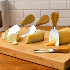 🧀4бр ножчета за сервиране на сирена, Cheese Knife Set - ПЕРФЕКТЕН ДИЗАЙН!