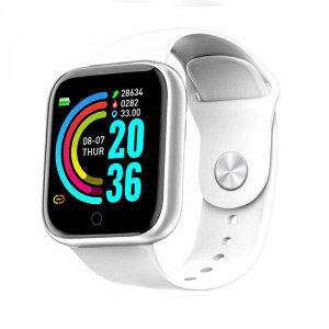 Смарт часовник Smartis D20, Крачкомер, Кръвно налягане, IP67, Мониторинг на съня, Изгорени калории- БЯЛ