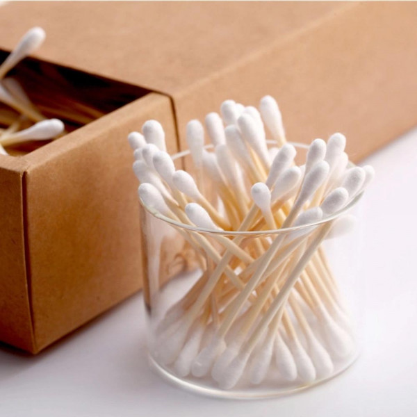 100бр. Бамбукови клечки за уши, биоразградими - Cotton Buds