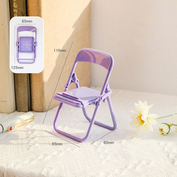 Цветен декоративен стол - регулируема стойка за телефон, 11см (МАЛЪК)