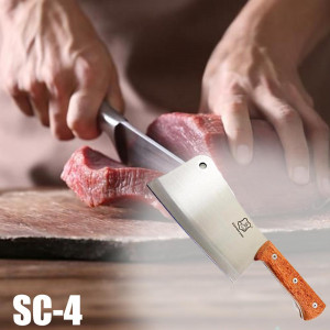 Кухненски сатър масивен и тежък за рязане на месо и кости SC-4
