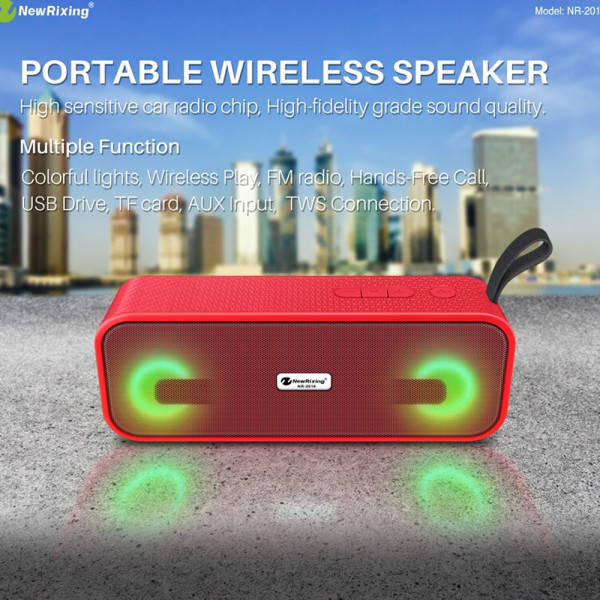 LED преносима Bluetooth 5.0 тонколона NR-2016L с USB захранване
