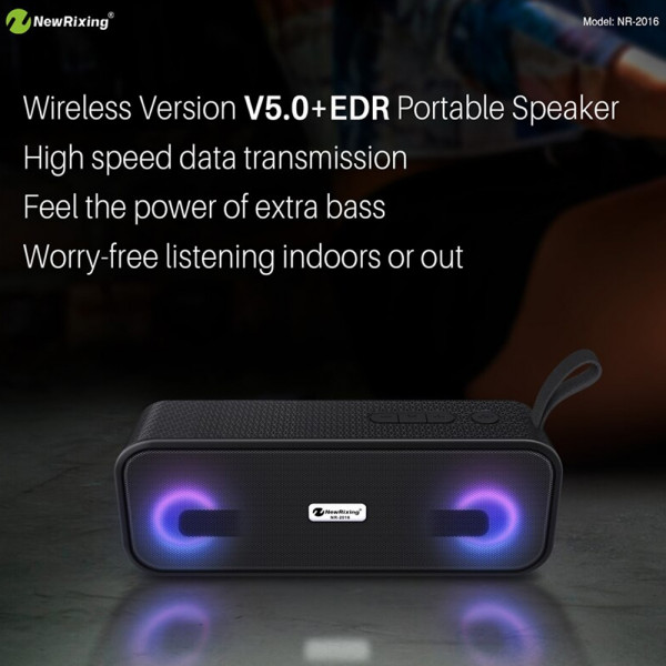 LED преносима Bluetooth 5.0 тонколона NR-2016L с USB захранване