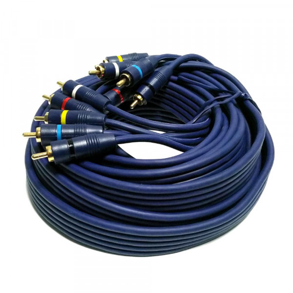 Компонентен кабел SSound Аудио/Видео 5 Х RCA 5м, Син