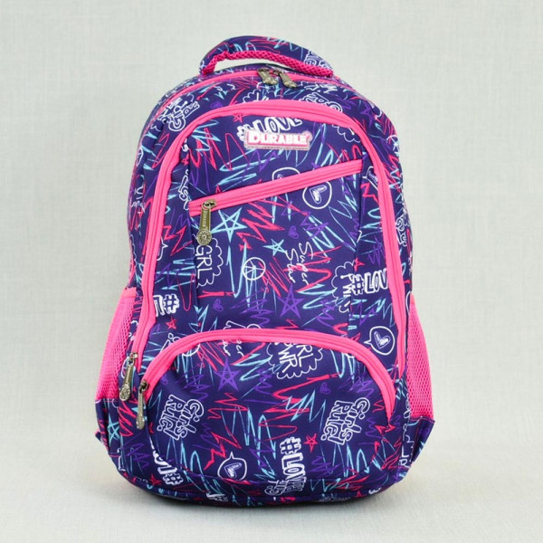 Голяма ученическа раница DURABLE 10911 PURPLE, 44 см