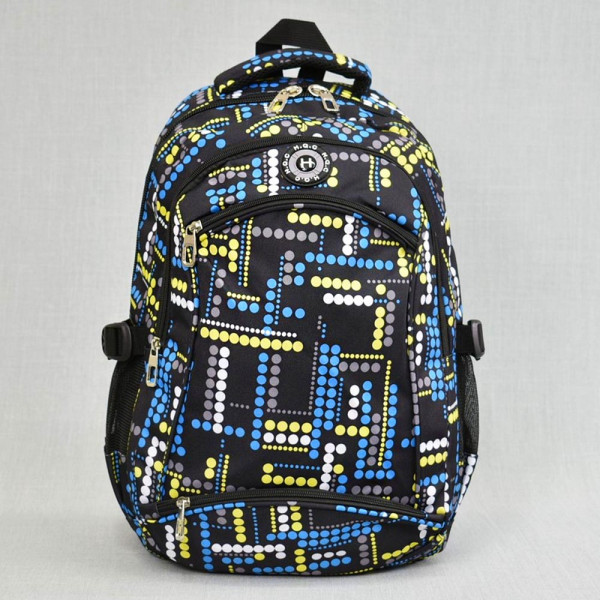 Голяма здрава раница HQC Ф11366 BLACK,за училище, спорт и туризъм