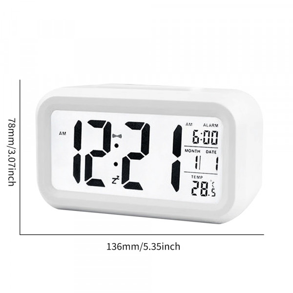 Интелигентен оптичен LCD цифров часовник - Smart optical backlight control lcd clock