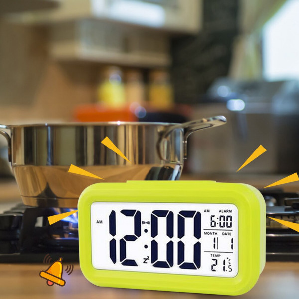 Интелигентен оптичен LCD цифров часовник - Smart optical backlight control lcd clock