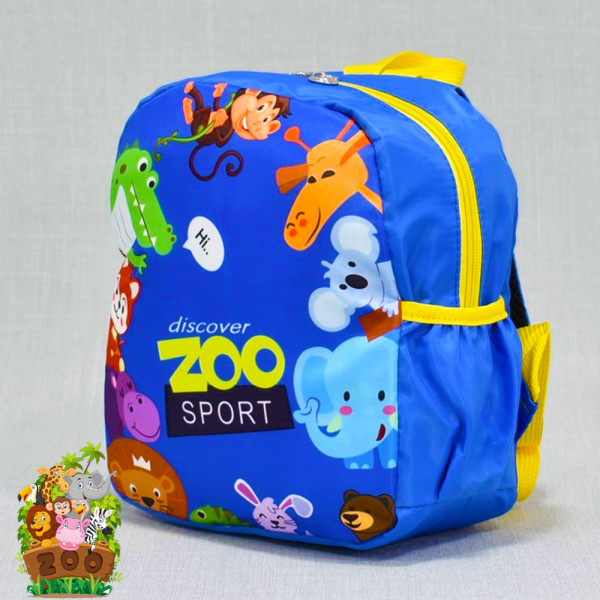 Детска цветна раница DISCOVER ZOO BLUE 2023