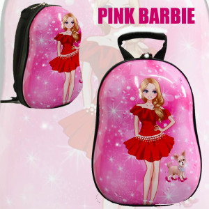 3D детска раница PINK BARBIE 1519, поликарбон, 3-8 г.