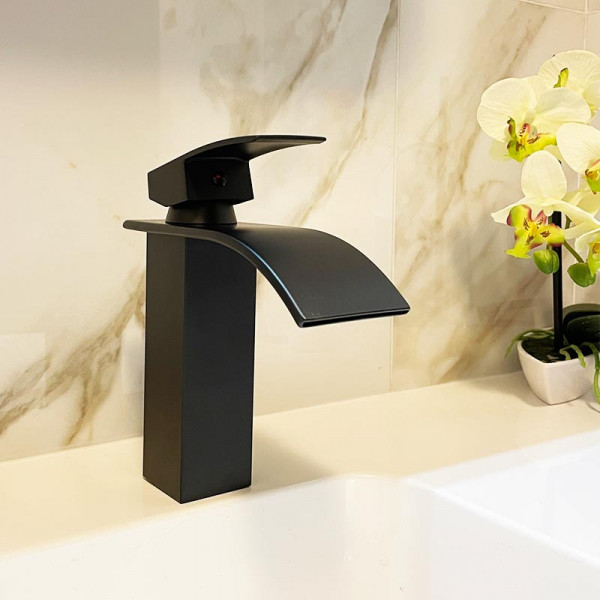 Дизайнерска смесистелна батерия VISION RAINBOW BLACK, 0402B, за кухня и баня, самостояща, BF22