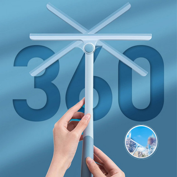 360° Четка за почистване на прозорци, мултифункционална, ТОП стъклочистачка 3460-2