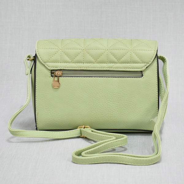 Дамска елегантна чанта от еко кожа GREEN В2812