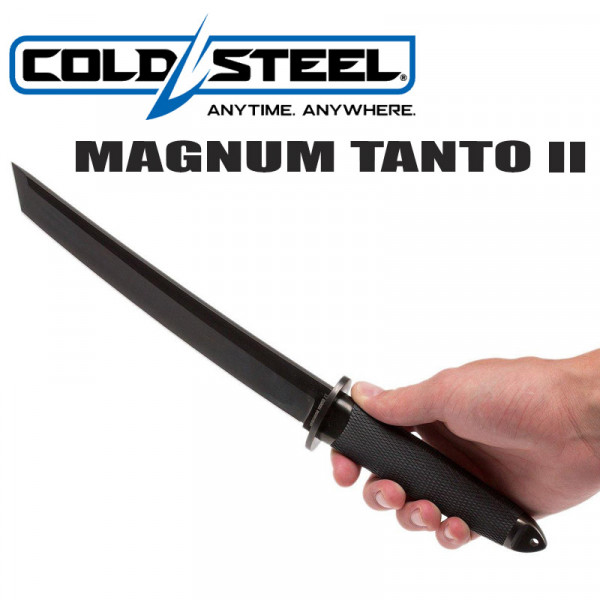 ТОП нож COLD STEEL MAGNUM TANTO II BLACK, твърда кания Secure-Ex