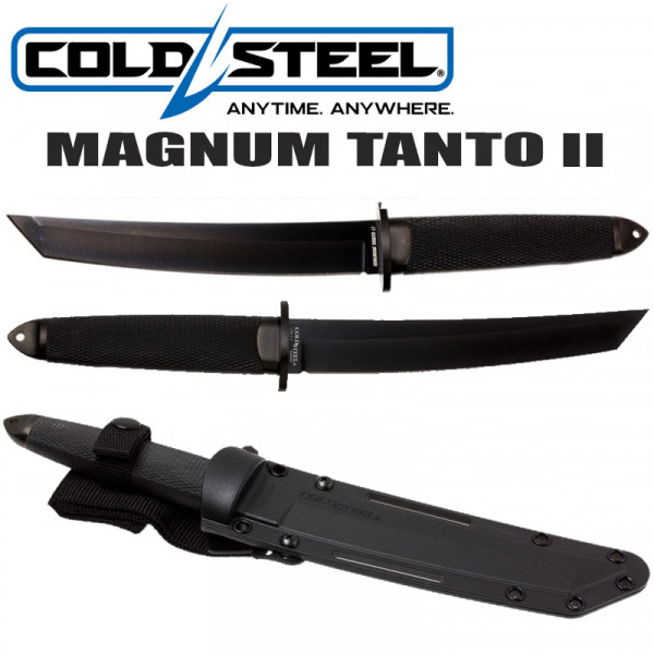 ТОП нож COLD STEEL MAGNUM TANTO II BLACK, твърда кания Secure-Ex