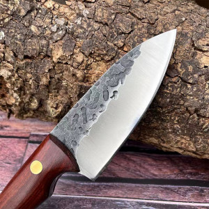 Кован ловен нож BLACKSMITH 773 Compact, фултанг, стомана 5CR15mov, кожена кания, bF22