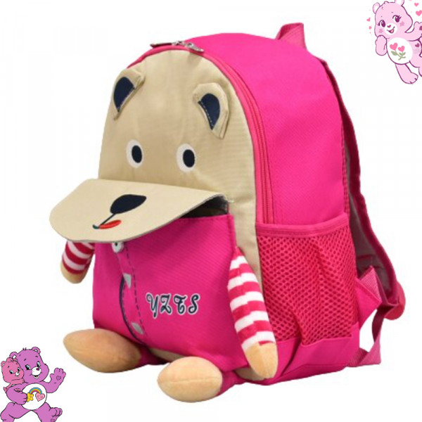 Красива детска раница МЕЧЕ от текстил PINK 2015