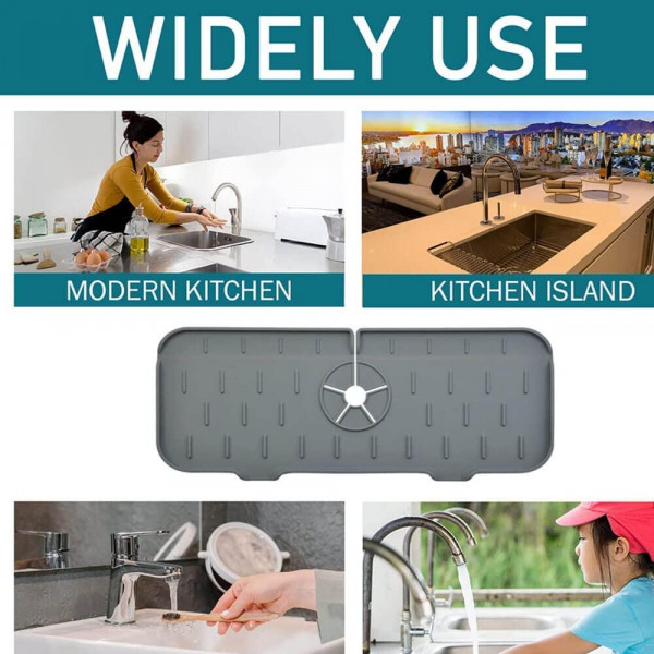 Силиконова посложка отцедник за мивка с улеи за оттичане на водата, BF23