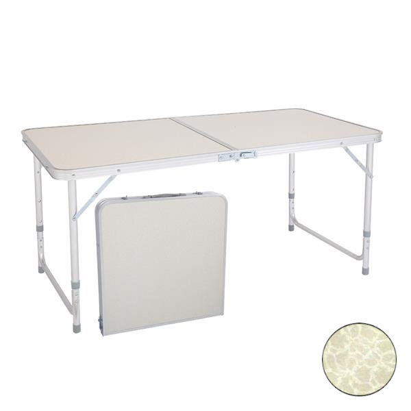 Сгъваема алуминиева маса 120 х 60 см. подходяща за пикник къмпинг градина тераса двор и др.