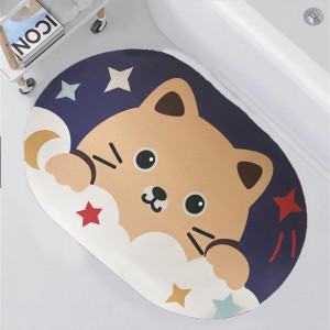 Супер абсорбираща подложка за баня BATH MAT "CAT" - антихлъзгаща,...
