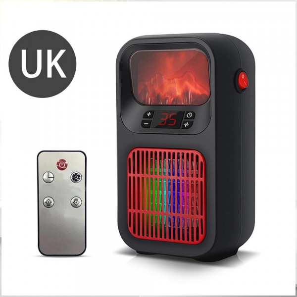 Отоплителен уред тип камина с изкуствен пламък Warm Air Blower PH-8002 - икономичен и портативен, BF23