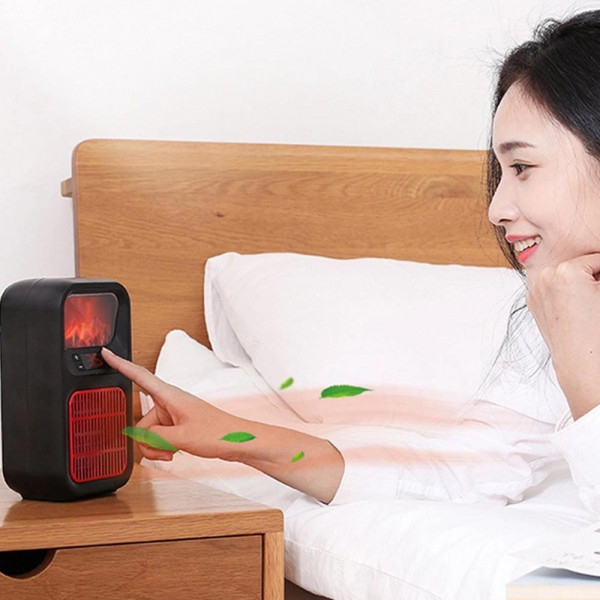 Отоплителен уред тип камина с изкуствен пламък Warm Air Blower PH-8002 - икономичен и портативен, BF23