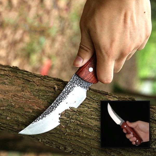 Масивен ловен нож ORIENT BLACKSMITH, стомана D2, дръжка ясен
