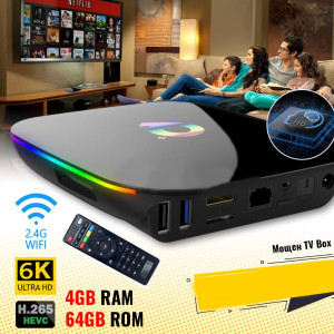 Мултимедиен смарт TV BOX MEIQ-IT 4GB RAM Android9 8K видео