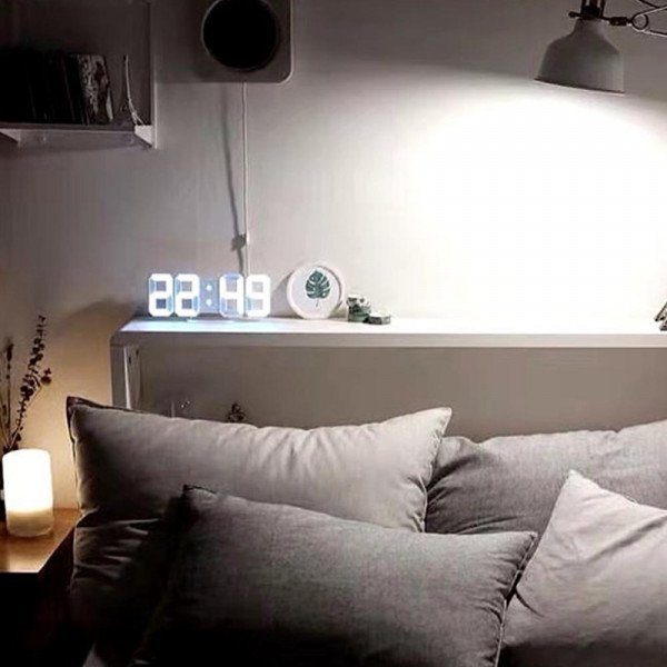 Дигитален светещ LED  часовник и будилник GH0719L