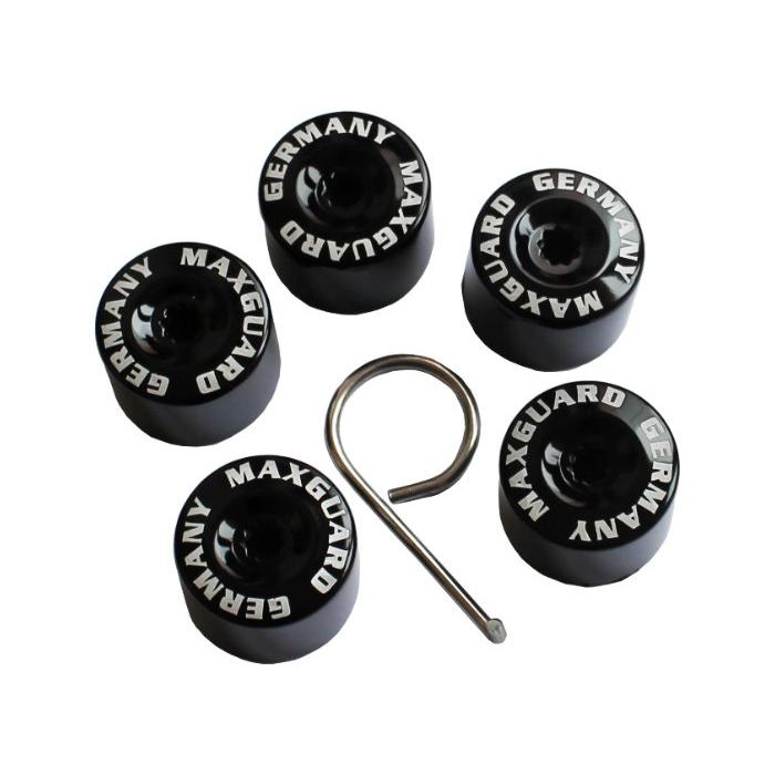 Декоративни капачки за болтове на джантите 17мм - Черен