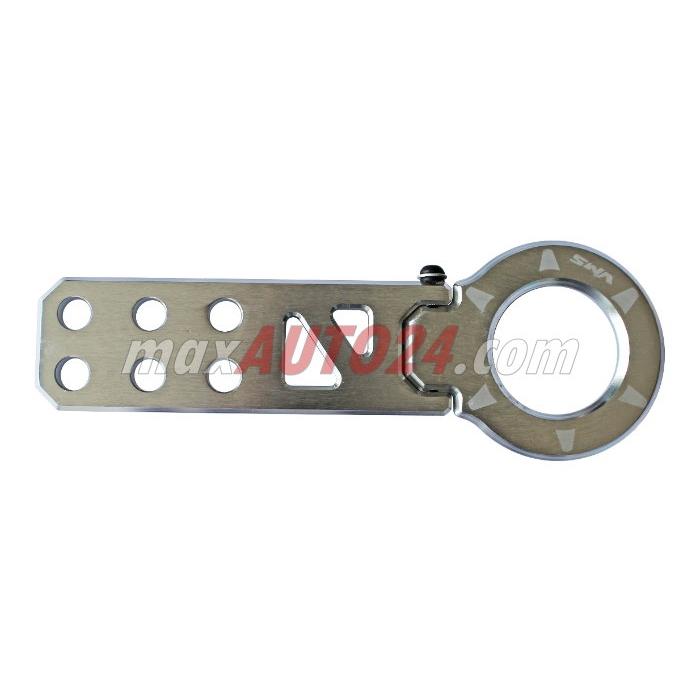 Алуминиева кука за теглене предна - сива