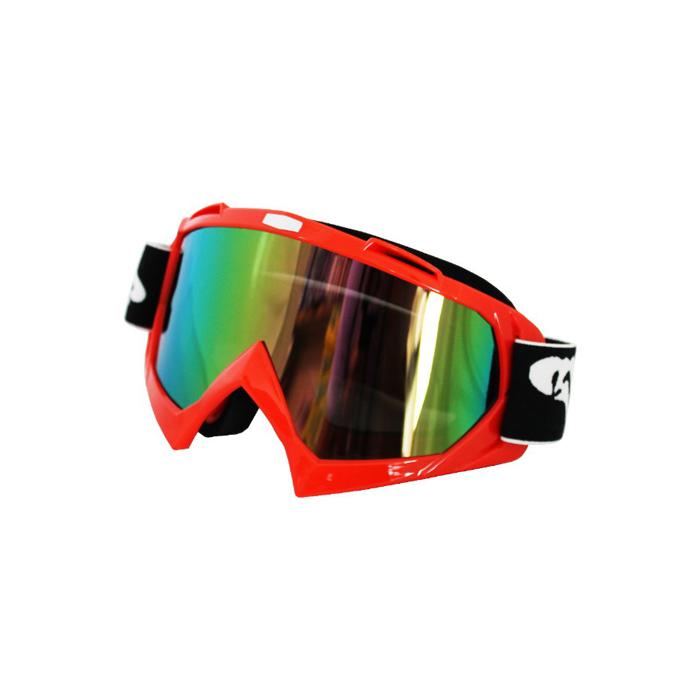 Мото очила с цветно стъкло - J-16 оранжеви