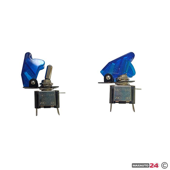 Копче електрическо синьо с диод - 1702