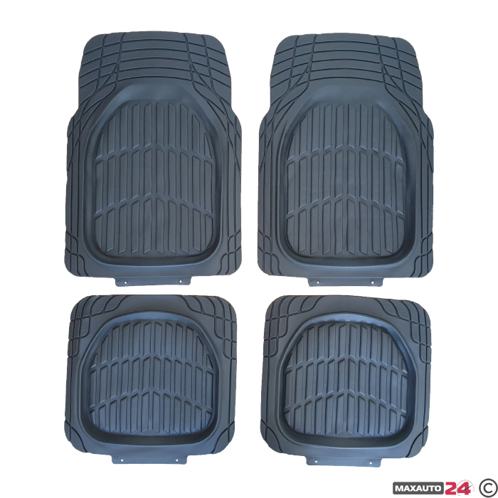 Гумени стелки универсални черни 1861-4бр/к-т