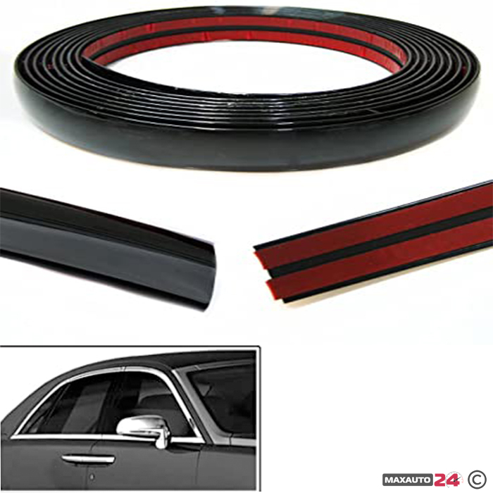 Лайсна за врата черна 30мм х 15м