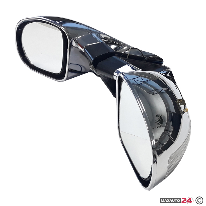 Спортно огледало с мигач електрическо 031 - хром