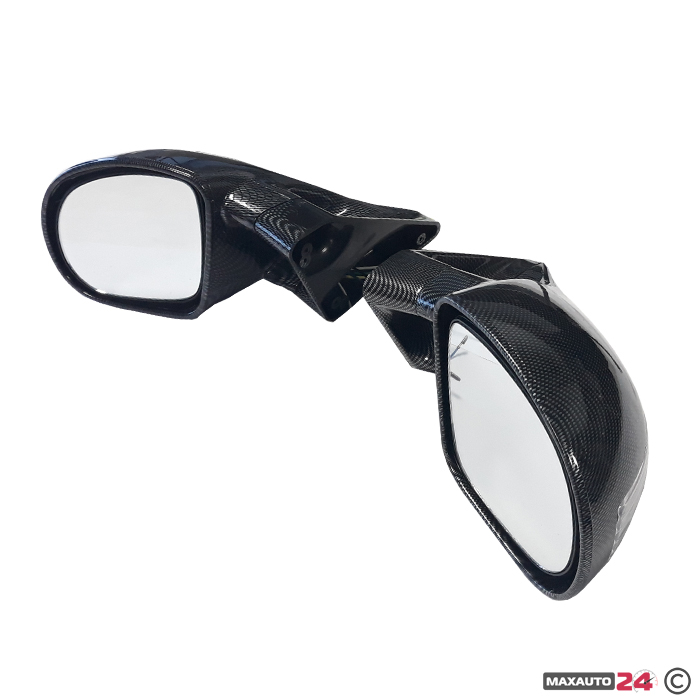 Спортно огледало с мигач електрическо 031 - Черен карбон
