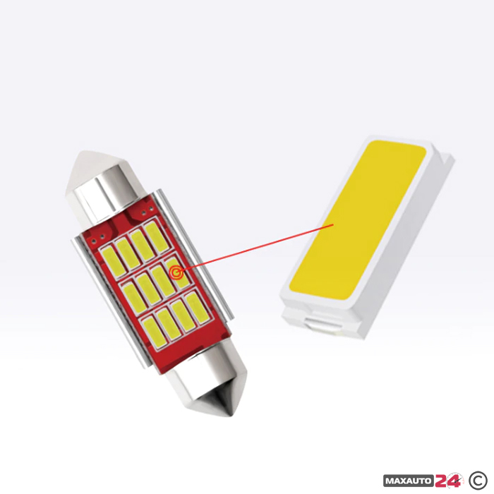 Диодни крушки - 28604 - 31мм 2бр/к-т