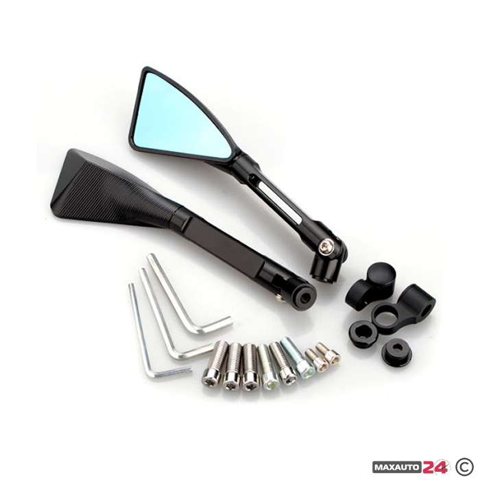 Огледала за мотор - 303 - 2бр/к-т - Черно