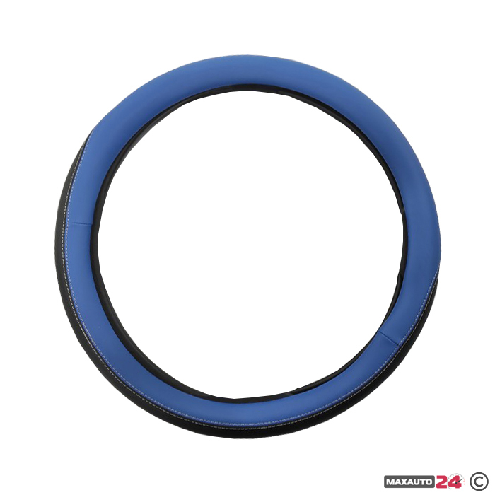 Калъф за волан М 38см - 9040 - със синьо