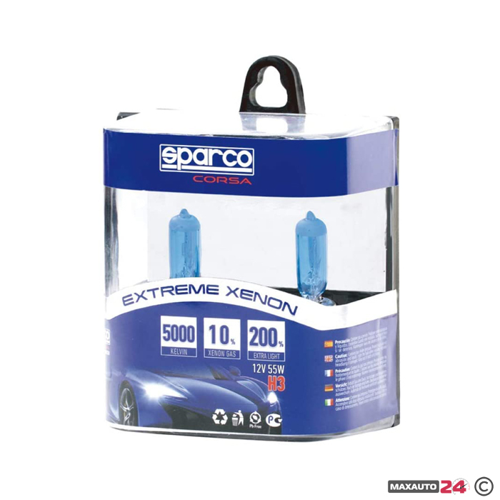 Крушки Sparco H3 12V 55W SPCB1402 2 БР/К-Т