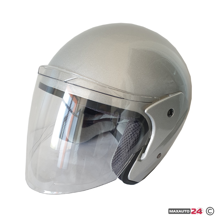 Каска за мотор - 286 сива