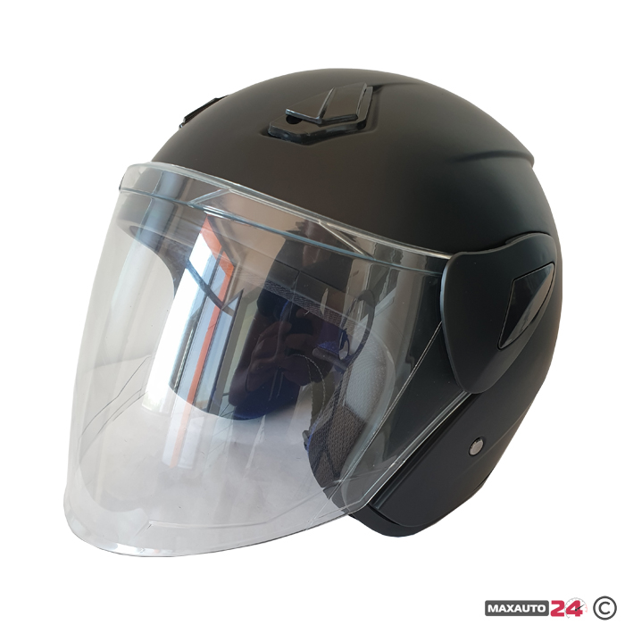 Каска за мотор - 722 черен мат