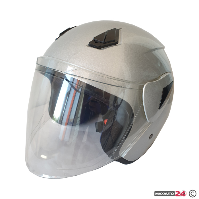 Каска за мотор - 722 сива