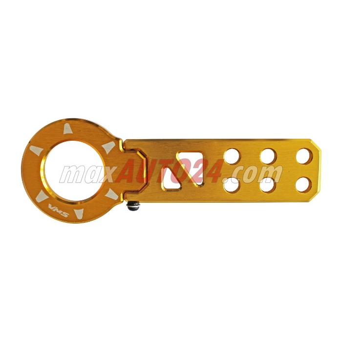 Алуминиева кука за теглене предна - жълта