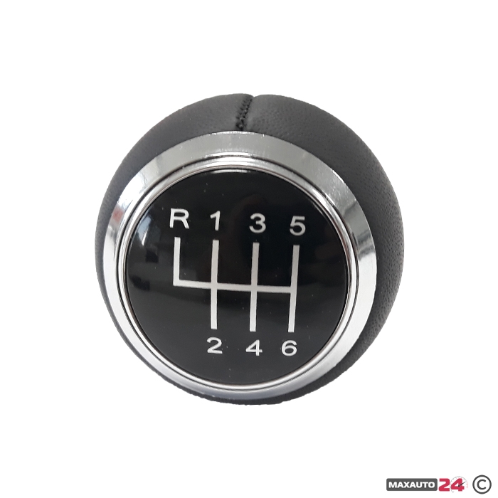 Топка за скоростен лост за Audi A3 (98-08) / A4 (02-08) - със 6 скорости - гладка кожа