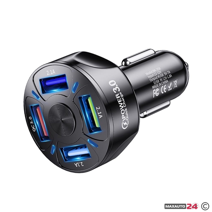 Универсално USB зарядно с 4 USB порта - 2461