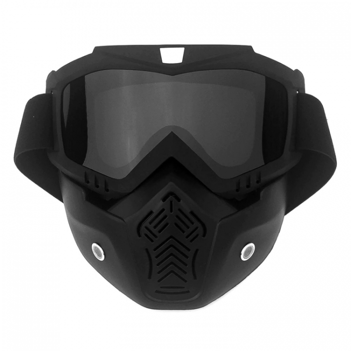 Очила тип маска за мотор с тъмен визьор - 2062