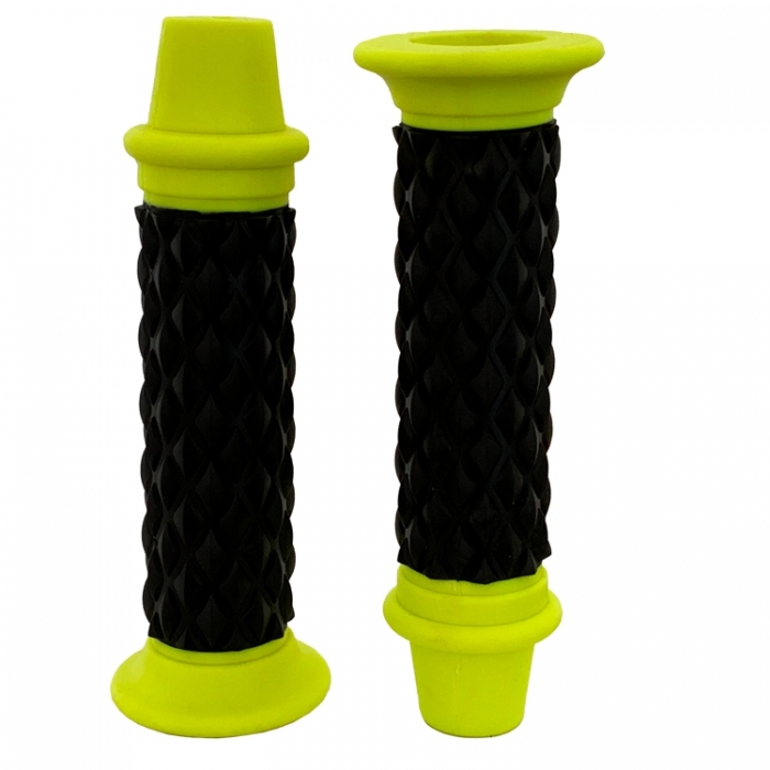 Гумени дръжки за мотоциклет - 2079 жълти