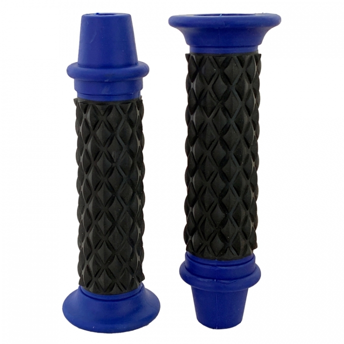 Гумени дръжки за мотоциклет - 2079 сини